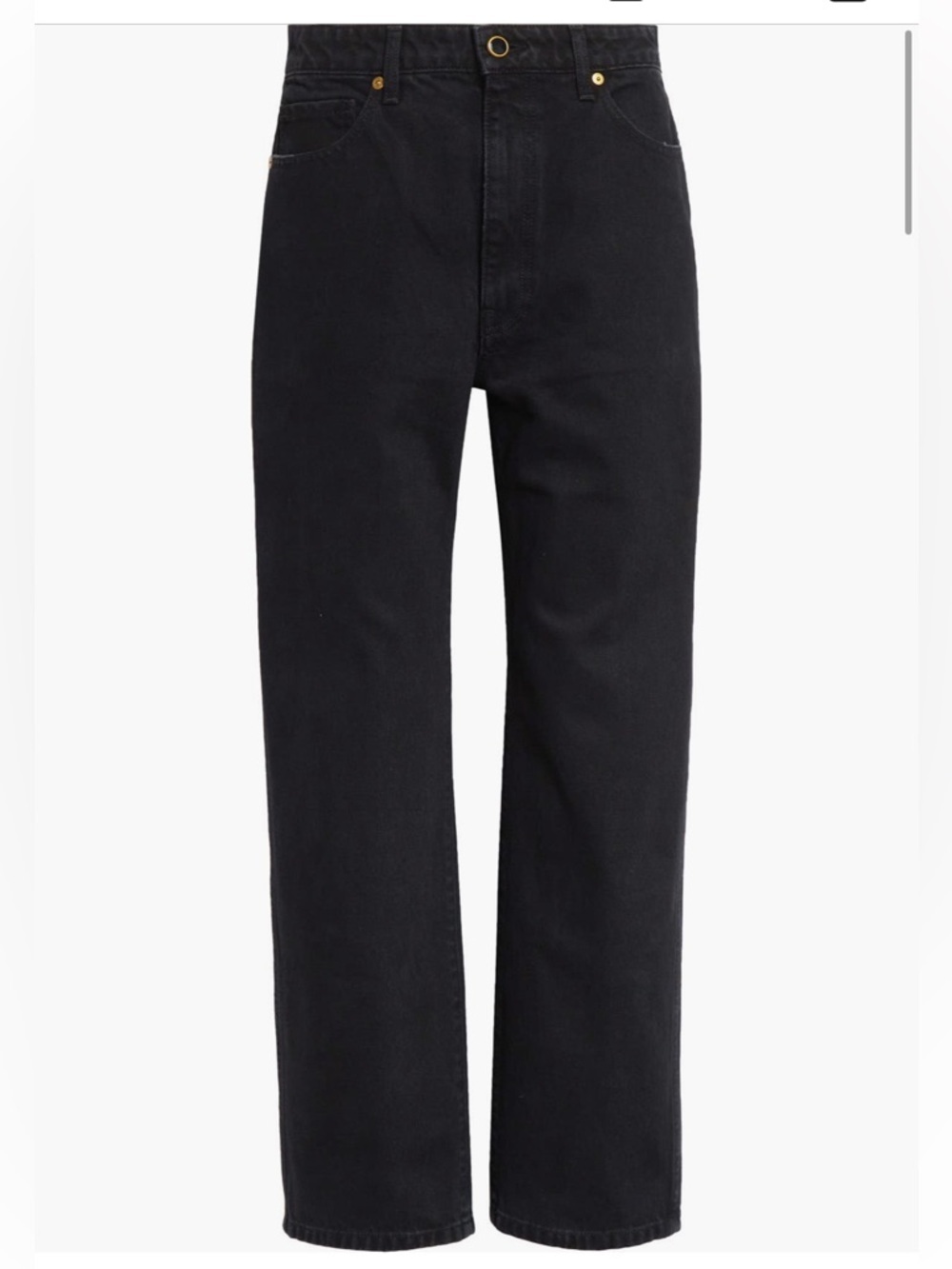 KHAITE Abigail High Waist Jeans Black
